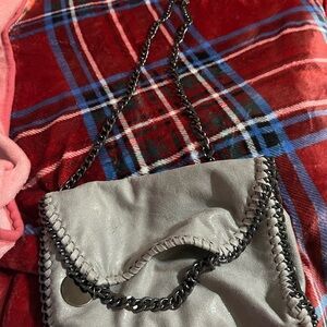 Stylish Gray Chain Shoulder Bag